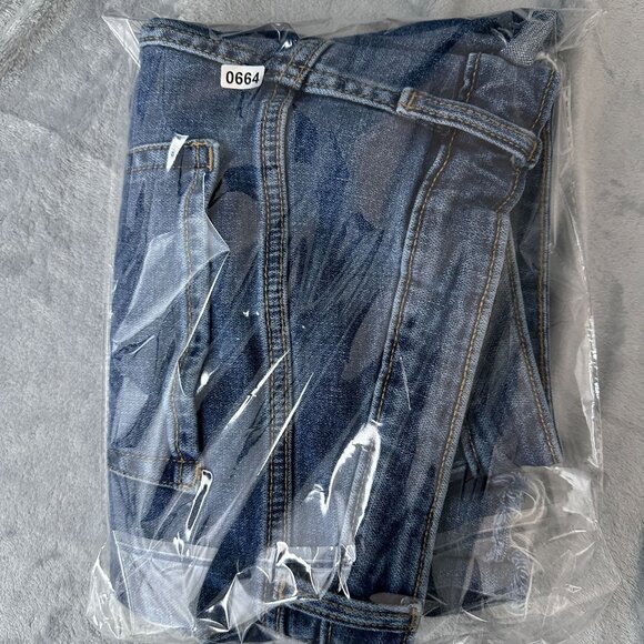 Old Navy Jeans Shorts Sky Hi A Line Secret Smooth Pockets Womens Blue Size 16 - Picture 10 of 10
